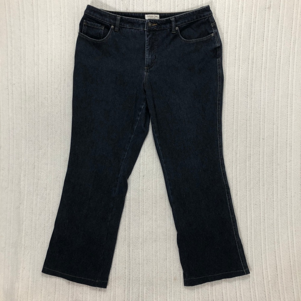 Coldwater Creek Natural Fit Women Dark Wash Flare Leg Jeans‎ Size 16